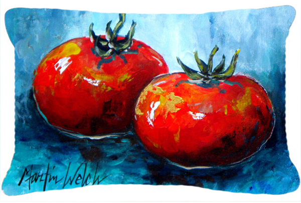 Vegetables - Tomatoes Red Toes Indoor & Outdoor Fabric Decorative Pillow