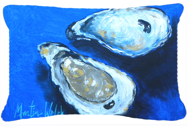 Oysters Seafood Four Indoor & Outdoor Fabric Decorative Pillow