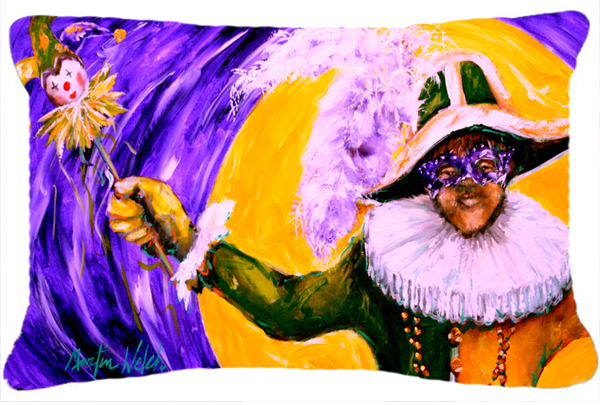 Mardi Gras Hey Mister Indoor & Outdoor Fabric Decorative Pillow