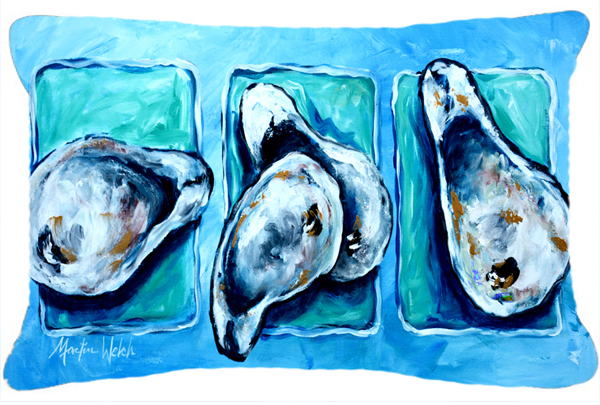 Oysters Oyster Plus Oyster - Oysters Indoor & Outdoor Fabric Decorative Pillow