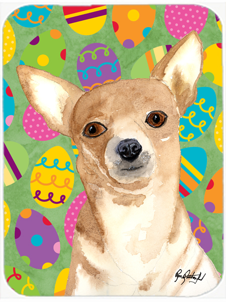 Eggstravaganza Chihuahua Easter Glass Cutting Board - Large