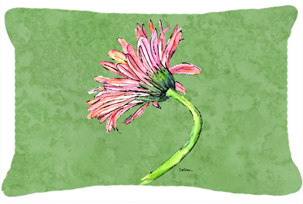 12 x 16 In. Gerber Daisy Pink Indoor & Outdoor Fabric Decorative Pillow