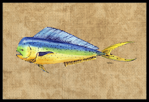 24 x 36 In. Dolphin Mahi Mahi Indoor or Outdoor Mat