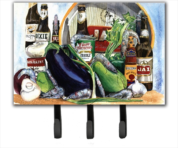6 x 9 In. Eggplant and New Orleans Beers Leash or Key Holder
