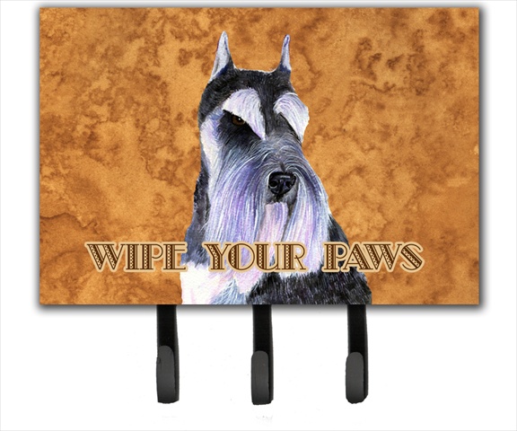 6 x 9 In. Schnauzer Wipe your Paws Leash or Key Holder