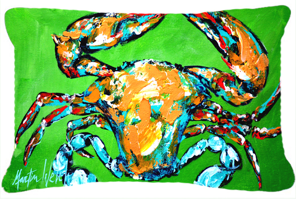 Wide Load Crab Indoor & Outdoor Fabric Decorative Pillow