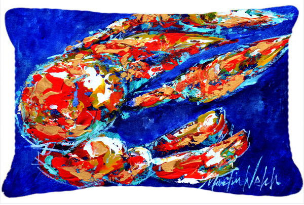 Craw Momma Crawfish Indoor & Outdoor Fabric Decorative Pillow