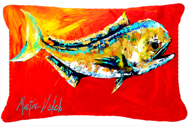 Danny Dolphin Fish Indoor & Outdoor Fabric Decorative Pillow