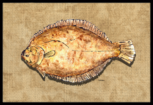24 x 36 In. Flounder Indoor or Outdoor Mat