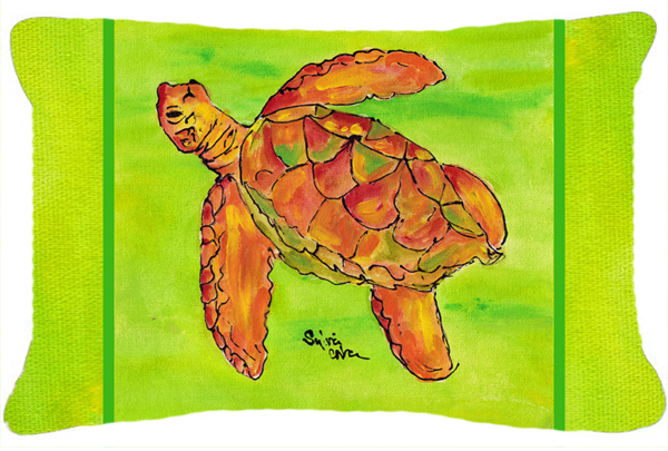 Turtle Indoor & Outdoor Fabric Decorative Pillow - 12 x 16 In.