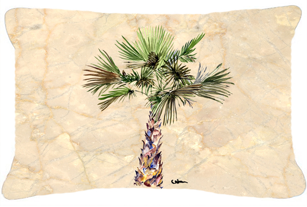 Palm Tree Indoor & Outdoor Fabric Decorative Pillow - 12 x 16 In.