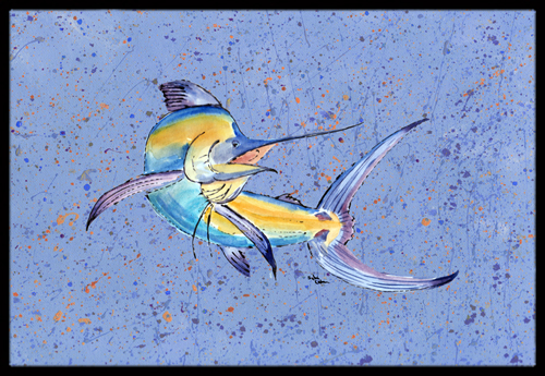 Blue Marlin Indoor or Outdoor Mat