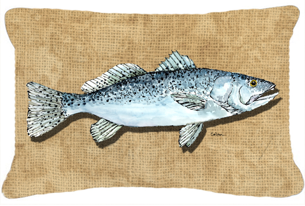 Speckled Trout Indoor & Outdoor Fabric Decorative Pillow