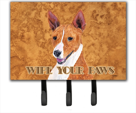 SC9124TH68 6 x 9 In. Basenji Wipe your Paws Leash or Key Holder