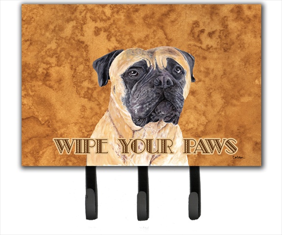 SC9125TH68 6 x 9 In. Mastiff Wipe your Paws Leash or Key Holder