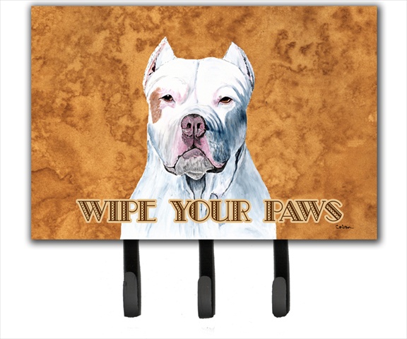 6 x 9 In. Pit Bull Wipe your Paws Leash or Key Holder