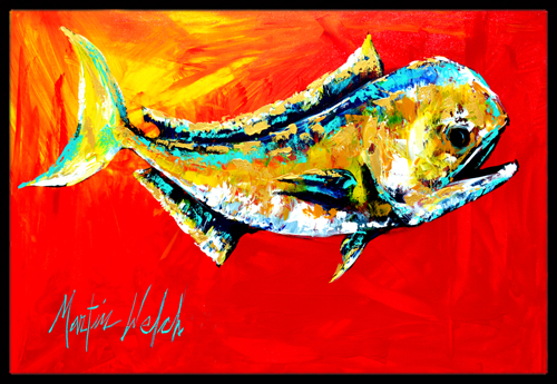 Danny Dolphin Fish Indoor or Outdoor Mat