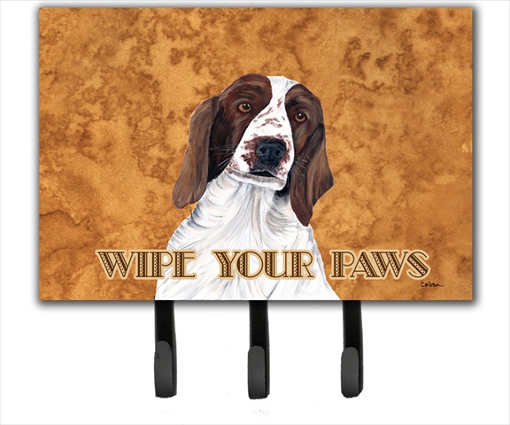 6 x 9 In. Springer Spaniel Wipe your Paws Leash or Key Holder