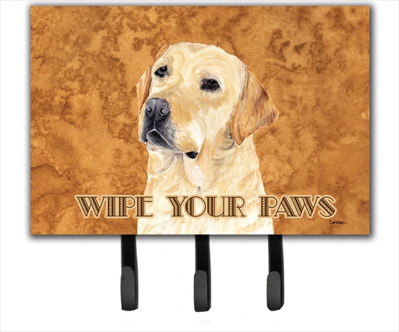 SC9133TH68 6 x 9 In. Labrador Wipe your Paws Leash or Key Holder