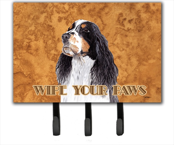SC9134TH68 6 x 9 In. Springer Spaniel Wipe your Paws Leash or Key Holder