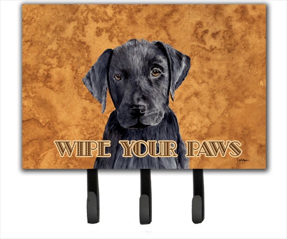SC9136TH68 6 x 9 In. Labrador Wipe your Paws Leash or Key Holder