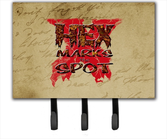 SB3006TH68 6 x 9 In. Hex marks the spot Halloween Leash or Key Holder