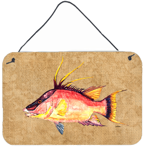 Hog Snapper Aluminium Metal Wall or Door Hanging Prints