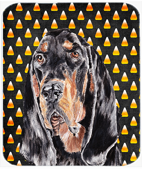 Coonhound Halloween Candy Corn Glass Cutting Board Large Size