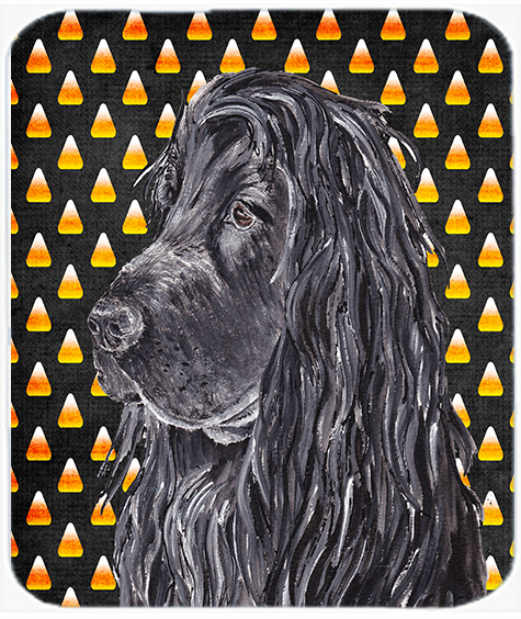 English Cocker Spaniel Halloween Candy Corn Glass Cutting Board Large Size