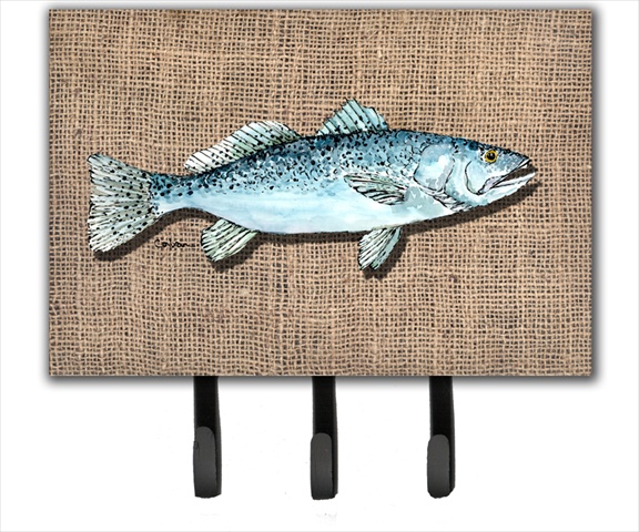 6 x 9 In. Fish Speckled Trout Leash or Key Holder