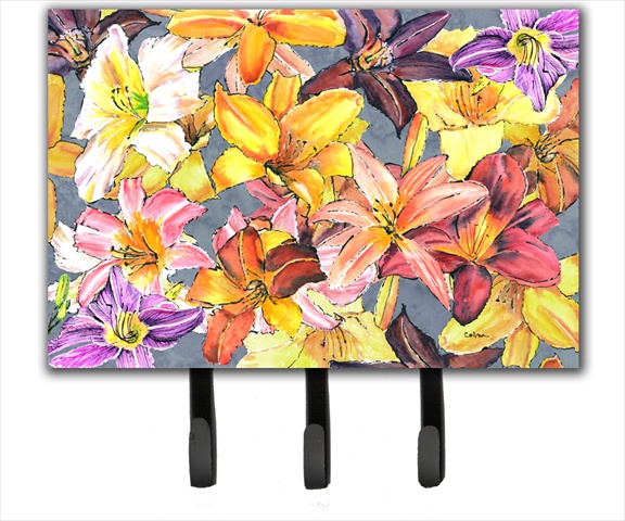 8892TH68 6 x 9 In. Day Lillies Leash or Key Holder