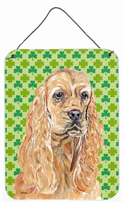 Cocker Spaniel St Patricks Irish Aluminium Metal Wall or Door Hanging Prints