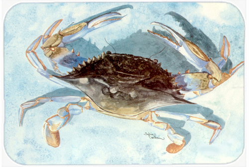 Picture of Carolines Treasures 8011LCB 15 X 12 In. Blue Crab Glass Cutting Board Large Size