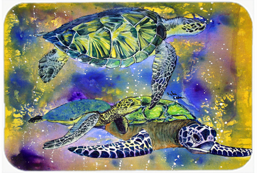 Picture of Carolines Treasures 8394LCB 15 X 12 In. Turtle Glass Cutting Board Large Size