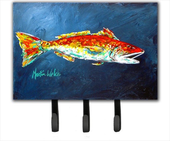 6 x 9 In. Fish - Red Fish Red for Jarett Leash or Key Holder