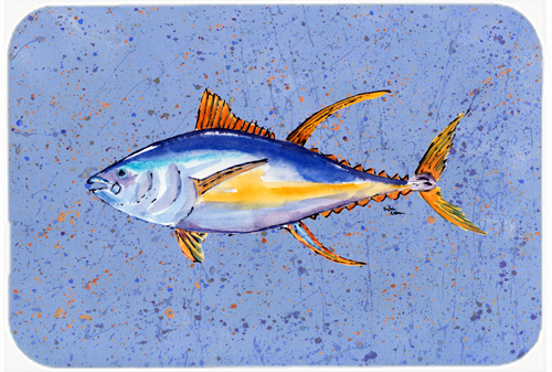 Picture of Carolines Treasures 8535LCB 15 X 12 In. Tuna Fish Glass Cutting Board Large Size