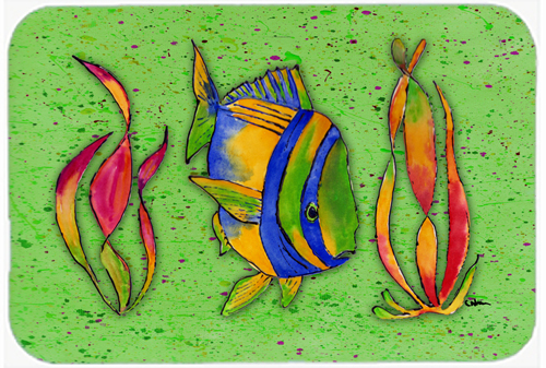 Picture of Carolines Treasures 8568LCB 15 X 12 In. Tropical Fish on Green Glass Cutting Board Large Size