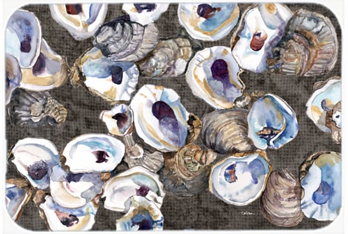 Picture of Carolines Treasures 8789LCB 15 X 12 In. Oysters Glass Cutting Board Large Size