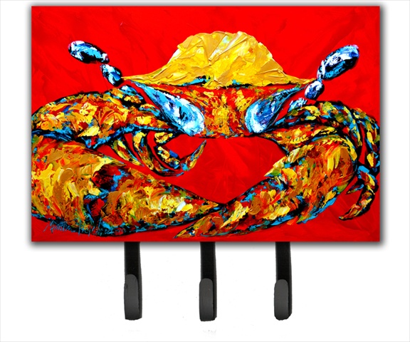 6 x 9 In. Crab Fat and Sassy Leash or Key Holder