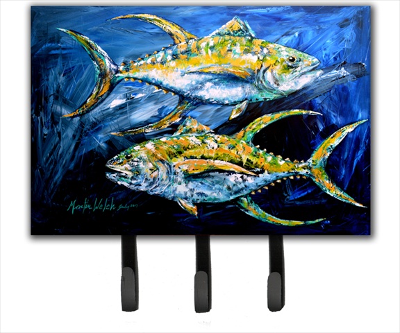6 x 9 In. Fish - Tuna Tuna Blue Leash or Key Holder