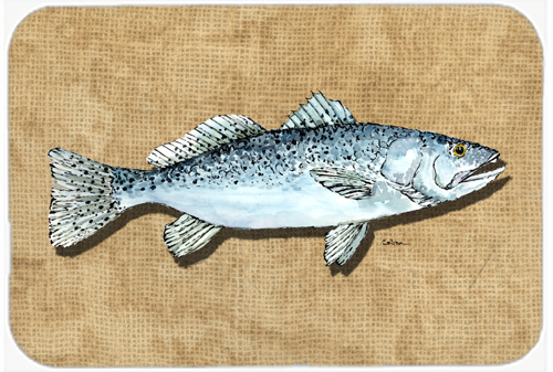 Picture of Carolines Treasures 8809LCB 15 X 12 In. Speckled Trout Glass Cutting Board Large Size
