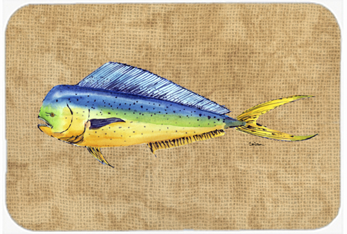 Picture of Carolines Treasures 8810LCB 15 X 12 In. Dolphin Mahi Mahi Glass Cutting Board Large Size