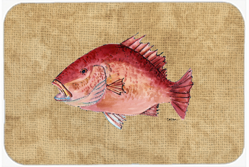 Picture of Carolines Treasures 8812LCB 15 X 12 In. Strawberry Snapper Glass Cutting Board Large Size