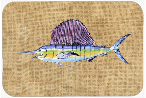 Picture of Carolines Treasures 8813LCB 15 X 12 In. Swordfish Glass Cutting Board Large Size