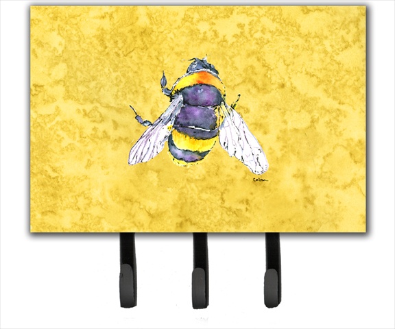 8852TH68 6 x 9 In. Bee on Yellow Leash or Key Holder