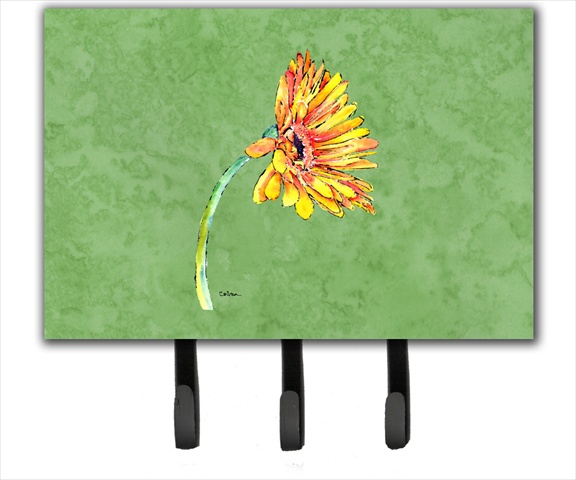 8854TH68 6 x 9 In. Gerber Daisy Orange Leash or Key Holder
