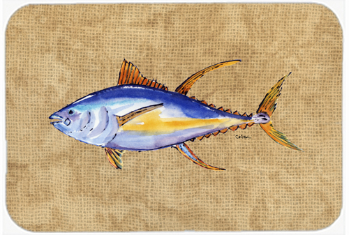 Picture of Carolines Treasures 8817LCB 15 X 12 In. Tuna Fish Glass Cutting Board Large Size