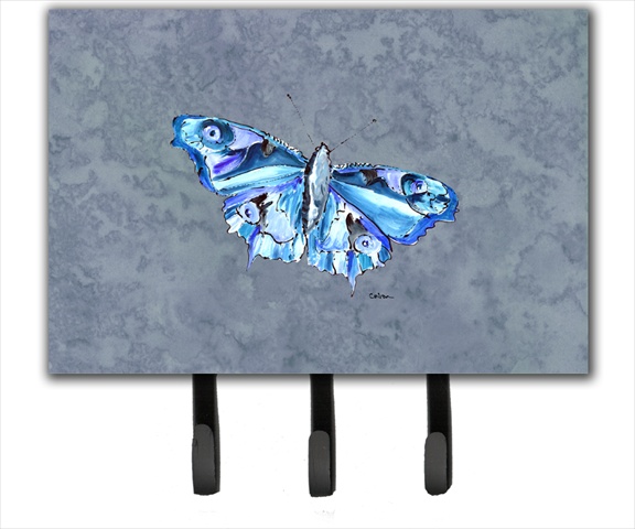 6 x 9 In. Butterfly on Gray Leash or Key Holder