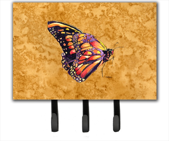 6 x 9 In. Butterfly on Gold Leash or Key Holder