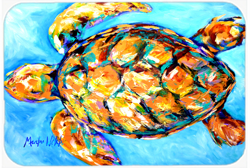 15 X 12 In. Sand Dance Turtle Glass Cutting Board Large Size